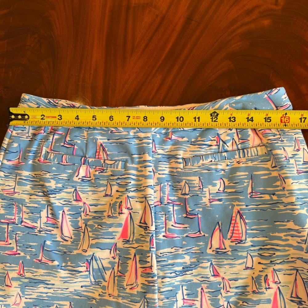 Lilly Pulitzer Colette Skort Zanzibar Blue Boatylicious Scalloped Skort - Picture 16 of 17